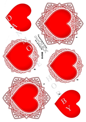  3D Røde hjerter